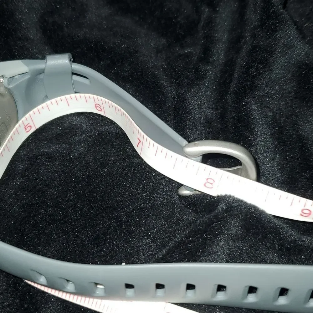 Timex Heart Rate Monitor Watch T5G941 Sport Silver Bezel Grey Band Men Women 30m